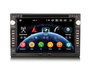 erisin 8-Core Android 14 Autoradio pour VW Polo 4 Bora Jetta Golf 4 Sharan T5 Skoda Octavia Superb Seat Ibiza 6L Wireless CarPlay WiFi BT5.0 DSP Canbus SWC DVD DVR Dab+ 4GO+64GO