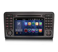 Erisin 8-Core Bluetooth 5.0 Android 12 Autoradio GPS Stéréo pour Mercedes Benz Classe ML/GL W164 X164 7" Écran Tactile sans Fil CarPlay Android Auto Dab+ FM Radio DSP WiFi TPMS OBD2 4Go RAM+64Go ROM