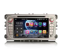 Erisin 8-Core Bluetooth 5.0 Android 14 Autoradio GPS pour Ford Mondeo Focus S-Max C-Max Galaxy 7 Pouces Écran Tactile sans Fil CarPlay Android Auto Dab+ FM Radio DSP WiFi TPMS RDS 4Go RAM+64Go ROM