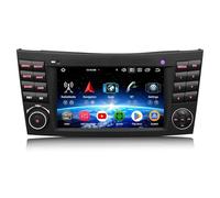 Erisin 8-Cœur 4GO+64GO 7 Pouces Android 16 Autoradio CarPlay GPS Navigateur pour Mercedes W211 CLS W219 Android Auto Bluetooth 5.0 WiFi 4G DSP Dab+ FM RDS OBD2 TNT Canbus Écran Tactile IPS