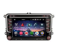 Erisin 8-cœur 4GO+64GO 7 Pouces Android 16 Autoradio CD GPS Navigateur pour VW Golf 5/6 Passat B6 Caddy Polo 6R T5 Tiguan Touran Seat Skoda CarPlay Android Auto Bluetooth Dab+ FM DSP DVD WiFi Canbus