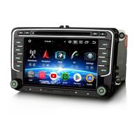 Erisin 8-cœur 4GO+64GO 7 Pouces Android 16 Autoradio GPS Navigateur pour VW Golf 5/6 Passat B6 Jetta Caddy Polo T5 Tiguan Seat Skoda CarPlay Android Auto Bluetooth 5.0 Dab+ FM DSP CD DVD WiFi RDS USB