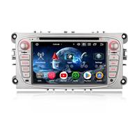 Erisin 8-cœur 4Go+64Go 7 Pouces Autoradio Bluetooth Android 16 GPS Navigateur pour Ford Focus Galaxy C-Max Mondeo S-Max CarPlay sans Fil Android Auto DSP WiFi 4G CD DVD RDS USB OBD2 Écran Tactile