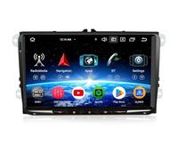 Erisin 8-Cœur 4Go+64Go 9 Pouces Android 16 Autoradio Bluetooth GPS Navigateur pour VW T5 Golf 5/6 Polo 6R Caddy Tiguan Touran Passat B7 Seat Skoda CarPlay Android Auto DSP WiFi FM USB Dab+OBD2 Canbus