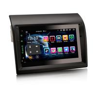 Erisin 8-cœur 4GO+64GO Android 12 Autoradio Bluetooth GPS Navigation pour Fiat Ducato Citroen Jumper Peugeot Boxer, 7 Pouces Écran Tactile Supporte Carplay Android Auto WiFi Dab+ DSP RDS OBD2