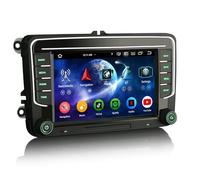 Erisin 8-cœur 4GO+64GO Android 14 Autoradio GPS Navigateur pour VW Golf 5/6 Passat B6 Jetta Caddy Polo T5 Tiguan Seat Skoda 7 Pouces GPS Stéréo CarPlay Android Auto Bluetooth 5.0 Dab+ FM DSP WiFi USB