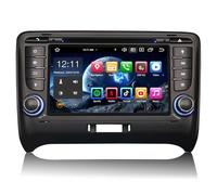 Erisin 8-Cœur 4Go RAM 64Go ROM Android 14 Autoradio Bluetooth GPS Navigateur pour Audi TT MK2 Support Carplay sans Fil Android Auto DSP Dab+ WiFi 4G FM RDS USB DVD CD Player Écran Tactile Canbus