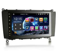 Erisin 8 cœurs 4GO+64GO 8 Pouces Android 13 Autoradio Bluetooth GPS Navigateur pour Mercedes Benz CLK Class W209 C209 A209 Supporte Carplay Android Auto WiFi 4G DSP Dab+ RDS OBD2 Commande au Volant