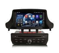 Erisin 8 cœurs 4Go+64Go Android 14 Autoradio Bluetooth GPS Navigateur pour Renault Megane 3 Renault Fluence 7 Pouces Écran Tactile Support CarPlay Android Auto DSP WiFi 4G Dab+ USB OBD2 RDS CD DVD