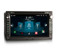 Erisin 8 Cœurs 4Go+64Go Android 14 Autoradio Bluetooth GPS Navigateur pour VW T5 Passat Polo Jetta Sharan T4 Golf 4 Seat Ibiza Skoda Carplay Android Auto DSP Dab+ RDS WiFi 4G CD USB Écran Tactile