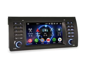 Erisin 8 cœurs 4GO+64GO Android 16 Autoradio Carplay GPS Navigateur pour BMW X5 E53 Support CarPlay sans Fil Android Auto WiFi DSP Dab+ Bluetooth 5.0 FM Radio Écran Tactile Commande au Volant