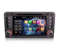 Erisin 8 cœurs 4Go RAM 64Go ROM Android 14 Autoradio 2 DIN GPS Navigateur pour Audi A3 S3 RS3 RESE-PU Écran Tactile IPS Bluetooth 5.0 Carplay Android Auto DSP Dab+ WiFi 4G USB FM RDS CD DVD Canbus