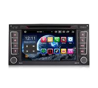 Erisin 8-cœurs 4Go RAM 64Go ROM Android 14 Autoradio Bluetooth GPS Navigateur pour VW T5 Multivan Transporter Touareg Support Carplay Android Auto DSP Dab+ WiFi FM USB RDS DVD CD Écran Tactile