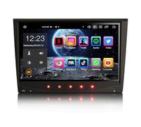 Erisin 8-Cœurs 4Go RAM+64Go ROM Android 14 Autoradio GPS Stéréo pour Porsche 911 997 Cayman Boxster 8 Pouces Écran Tactile Soutien Bluetooth 5.0 sans Fil CarPlay Android Auto Dab+ DSP WiFi 4G Canbus