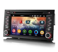 erisin 8 Cœurs Android 14 4+64GB Autoradio pour Seat Leon sans Fil Carplay Android Auto GPS Sat Nav DSP Bluetooth 5.0 WiFi Dab+ TPMS DVD Canbus Stéréo Navigation IPS Écran Tactile FM Radio