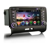 Erisin 8GO+128GO Android 16 Autoradio Bluetooth CD GPS pour Audi TT MK2 8J | 8-Core 7" Radio GPS Stéréo avec CD DVD Wireless CarPlay Android Auto DSP DAB+ WiFi 4G USB FM Canbus Plug & Play