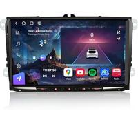 Erisin 9" 128GB Android 16 Autoradio Bluetooth pour VW T5 Caddy Tiguan Polo | Qualcomm 8-Core 8GB+128GB CarPlay Android Auto Autoradio per VW Touran Passat B6 Seat Skoda Supporta WiFi IPS DSP DAB+ CANbus