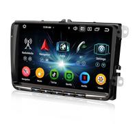 Erisin 9" Android 14 Autoradio CarPlay GPS Navigateur pour Volkswagen Golf 5/6 Tiguan Passat B7 Polo 6R T5 EOS Seat Skoda Bluetooth Android Auto Dab+ WiFi DSP USB FM RDS Canbus OPS 8-Cœur 4GO+64GO