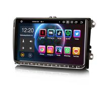 Erisin 9 Pouces 8-Core 4GO+64GO Android 14 Autoradio pour VW Crafter Amarok Caddy Polo ŠKODA Yeti Transporter T6 GPS Multimédia Stéréo Dab+ CarPlay Android Auto Bluetooth WiFi 4G DSP TPMS OBD2 USB