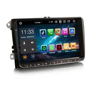 Erisin 9 Pouces 8-cœur 4GO+64GO Android 16 Autoradio 2 Din GPS Navigateur pour VW Crafter Amarok Caddy Polo 6R Transporter T6 Skoda Yeti Bluetooth CarPlay Android Auto Dab+ FM DSP WiFi 4G RDS Canbus