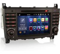 Erisin Android 14.0 8-Core 4GB RAM+ 64GB ROM 7 Pouces Autoradio GPS Navi pour Mercedes W463 W203 C/CLC/CLK Classe Supporte Dab+ Carplay sans Fil Android Auto DVD DSP WiFi Bluetooth 5.0 OBD2 Canbus