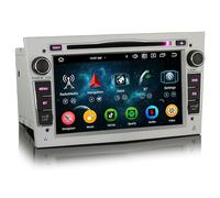 erisin Android 14 4+64GO 8 Core Autoradio pour Opel Zafira B Corsa D Astra H Vectra Antara Carplay Android Auto GPS Navigateur IPS DSP Bluetooth 5.0 WiFi Dab+ DVD SWC