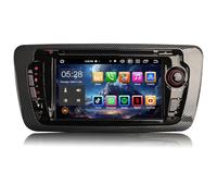 Erisin Android 14 Autoradio GPS Stéréo pour Seat Ibiza 2009-2013 7 Pouces Écran Tactile sans Fil CarPlay Dab+ Bluetooth Android Auto FM Radio DSP WiFi 4G TPMS RDS TNT USB 8-Core 4Go RAM+64Go ROM