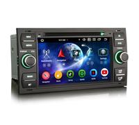 Erisin Android 16 8-Core 4GO+64GO DVD Autoradio GPS Stéréo pour Ford C-Max S-Max Focus Galaxy Kuga Connect Fiesta Transit 7" Écran Tactile Bluetooth 5.0 sans Fil CarPlay Android Auto Dab+ FM WiFi DSP