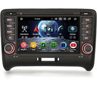 Erisin Android 16 8-Core 4GO RAM+64GO ROM Autoradio pour Audi TT MK2 7 Pouces GPS Stéréo Dab+ IPS Écran Tactile sans Fil CarPlay Android Auto Bluetooth 5.0 Canbus WiFi DSP TPMS OBD2 USB Radio