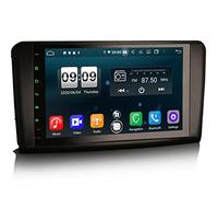 Erisin Autoradio 8 cœurs avec radio GPS DAB + Android 10.0 9" écran tactile pour Mercedes Benz Classe ML GL W164 X164 Bluetooth CarPlay Android Auto DSP WiFi 4G RDS 4 Go RAM + 64 Go ROM
