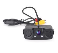 Erisin Caméra de recul 150° AHD avec Radar, Vision Nocturne, capteur de stationnement, étanche pour autoradio