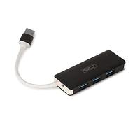 Erisin Hub USB 3.0 4 ports USB 3.0 - Répartiteur de données ultra fin - Pour MacBook, ordinateur portable, PC, clé USB, disque dur mobile