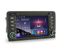 Erisin Qualcomm 8-Core 8GO+128GO Android 14 Autoradio GPS pour Audi A3 S3 RS3 RNSE-PU 7 Pouces Soutiens IPS Écran Tactile Bluetooth 5.1 sans Fil CarPlay Android Auto WiFi 4G DSP FM Radio RDS CANbus