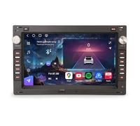 Erisin Qualcomm 8-cœur 8GO+128GO Android 14 Autoradio Bluetooth 5.1 pour VW Passat Golf 4 Sharan Polo Lupo T5 Skoda Octavia Seat Ibiza 6L 7" GPS Stéréo CarPlay Android Auto Dab+ FM DSP WiFi 4G USB