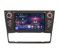 Erisin Qualcomm 8-cœur 8GO+128GO Android 14 Autoradio pour BMW Série 3 E90 E91 E92 E93 M3 Bluetooth 5.1 GPS Navigateur CarPlay sans Fil Android Auto WiFi 4G DSP USB RDS Dab+ Canbus 7 Pouces Écran IPS