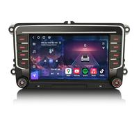 Erisin Qualcomm 8GO+128GO Android 16 VW Golf 5 Golf 6 T5 Autoradio CarPlay | 7" Écran IPS VW Touran Tiguan Passat B6 Polo Caddy Seat Skoda GPS Navigateur Bluetooth Android Auto DAB+ Wifi 4G DSP Canbus