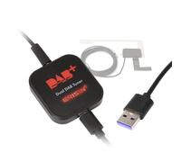 Erisin Récepteur Dab+ Double Tuner pour autoradio Android, Commutation Automatique du Signal, Plug & Play, Boîtier Radio Numérique Hi-FI avec Antenne Amplifiée