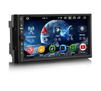 Erisin Universal Double 2Din 7 Pouces 8-cœurs 4Go+64Go Android 14 Autoradio Bluetooth GPS Navigateur Support CarPlay sans Fil Android Auto WiFi 4G DSP Dab+ USB FM Radio RDS Écran Tactile TNT OBD2