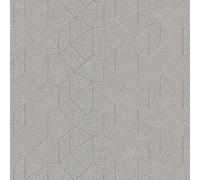 Erismann 10062-02 Papier peint non tissé Motif graphique Gris beige brillant