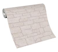 Erismann 10091-02 Papier peint intissé | Collection Imitations 2 | Pierre/béton | 0,53 x 10,05 m | Beige | Salon | Couloir | Bureau | Cuisine | Salon