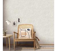 Erismann 10302-02 Papier peint intissé Crème Beige pailleté brillant Effet roche