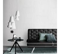 Erismann 10322-01 Papier peint intissé à rayures Blanc métallisé