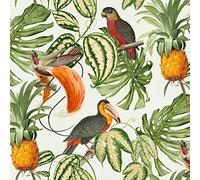 Erismann 6302 17,8 cm Paradiso Collection"Papier peint intissé, Multicolore, 10.05 x 0.53 m