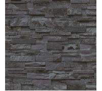 Erismann | Bestseller | 02363-40 | Papier peint intissé | Pierre | 0.53 x 10.05 m | Noir