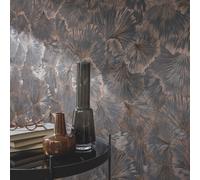 Erismann de Luxe Feuille Papier Peint Métallique Exotique Texturé Vinyle Gris