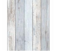 Erismann 10200-10 Papier peint non tissé style ancien Bois rustique Bleu/gris