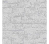 Erismann Papier peint | Collection Imitations 2 | 10091-10 | Papier peint intissé | Pierre/béton | 0,53 x 10,05 m | Gris | Salon | Couloir | Bureau | Cuisine | Salon