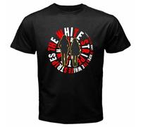 ERJIA New The White Stripes Blues Rock Duo Group Men' Black T-Shirt Black L