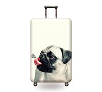 ERKIES Housse de protection de bagage avec impression 3D pour chien - Housse de protection pour valise de voyage - Essentiels pour 4 roues - 48-76 cm, 02, s, Mode simple