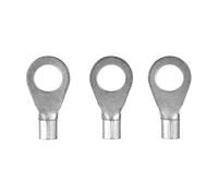 ERKO Cosses à anneau pour câbles électriques pour vis M4 et une taille de câble de 0,5÷ 1,0 mm² 10 pièces, Cuivre étamé galvanisé, fabriqués selon la norme DIN 46234